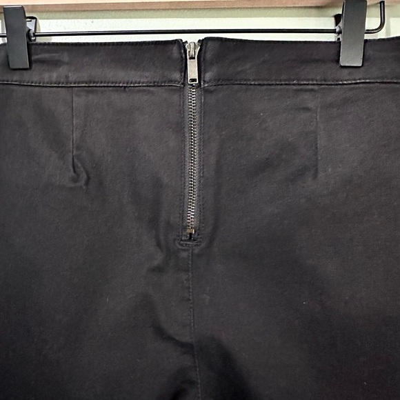 Forever 21 Faux Leather Flat Front Panel Rear Zipper Pants Mixed Medium - Picture 5 of 6